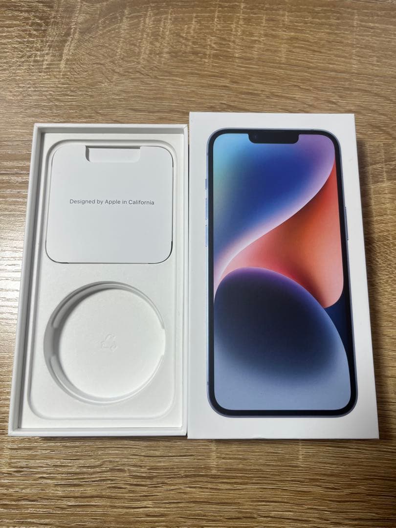 美品　Apple iPhone 14 ブルー 青　128GB