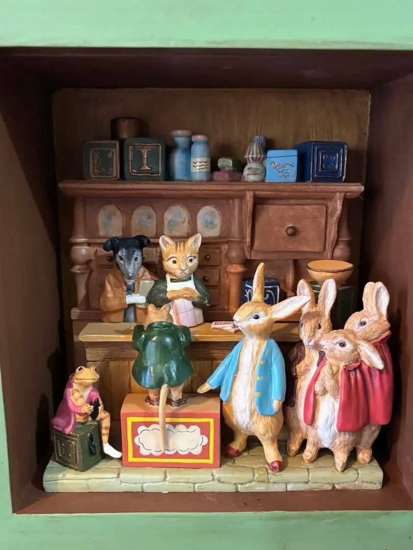 【希少】加藤工芸 ピーターラビット★ジオラマ/キーチェインボックス/キーボックス