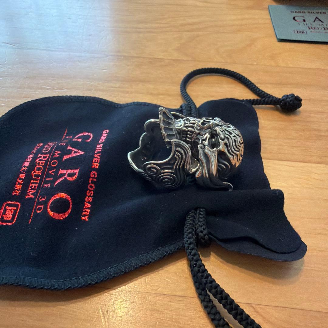 牙狼 魔導輪 ザルバ レッドアイバージョン シルバー925 JAP製