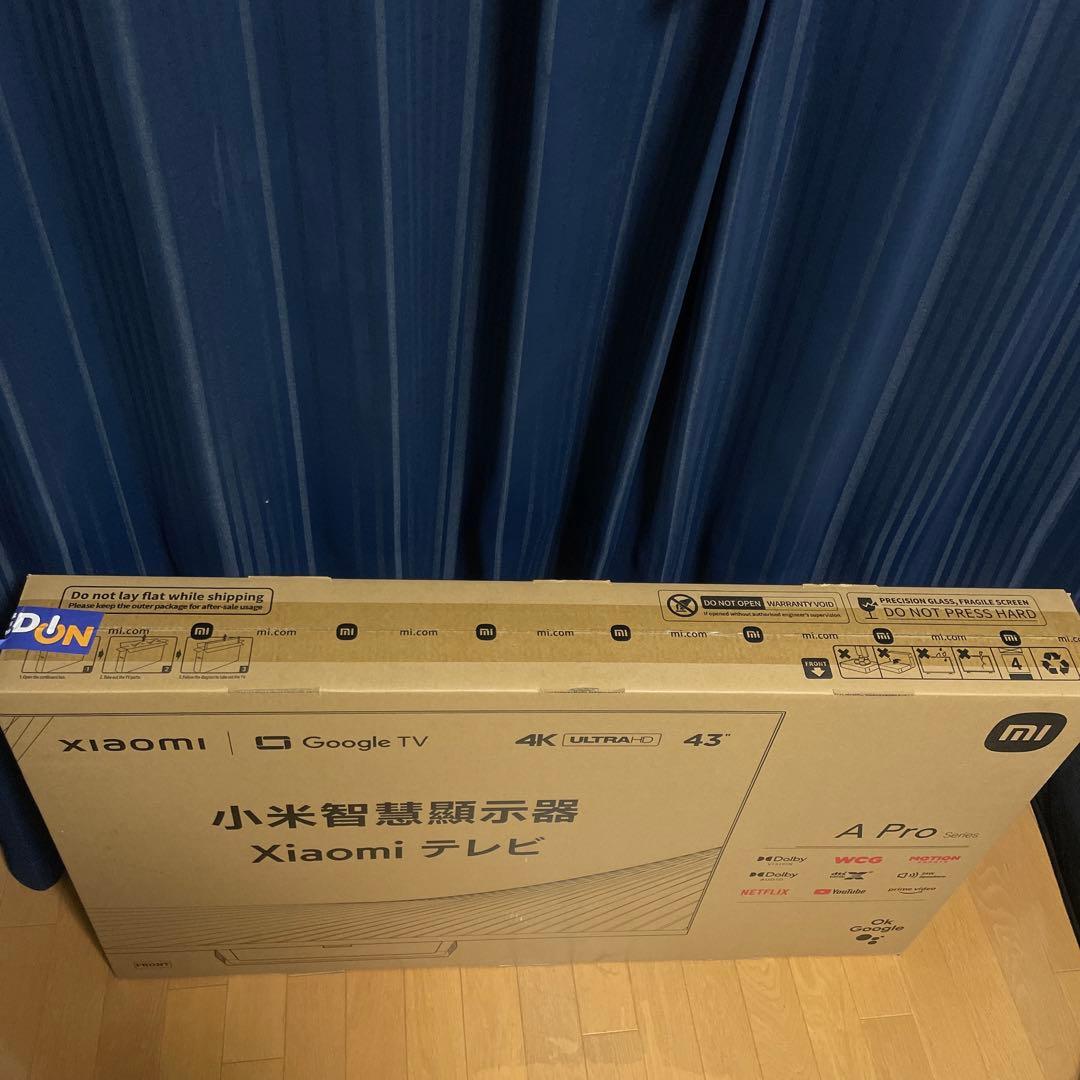 【新品未開封】Xiaomi A Pro 43インチ 4Kチューナーレステレビ