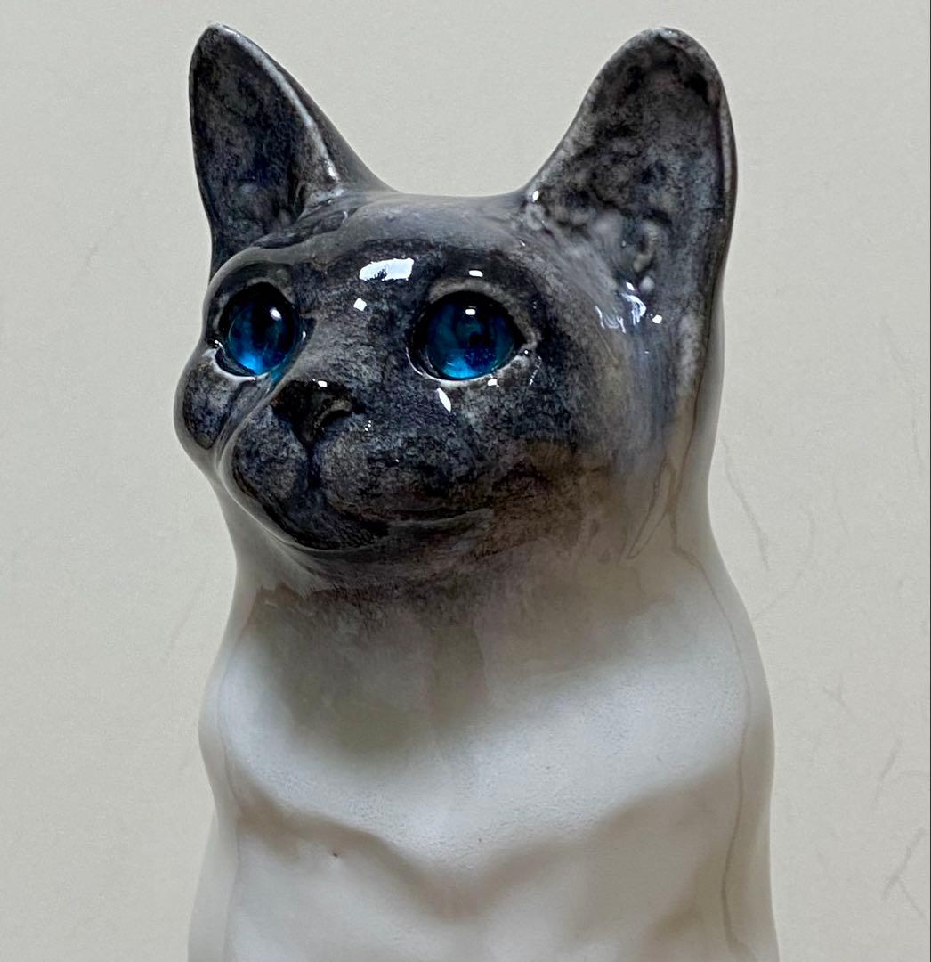 ウィンスタンレイキャット　ケンジントンキャット　寒色シャム猫　サイズ7　貫入無し