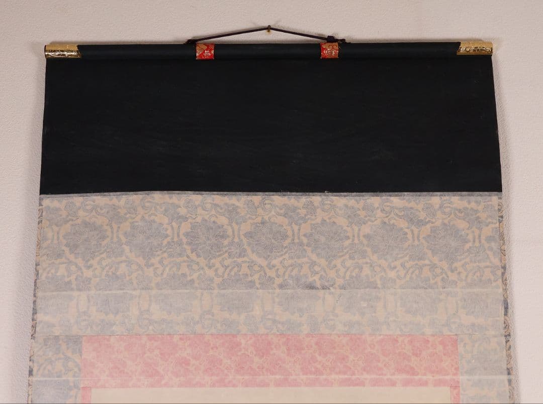 【真作】東堂円覚 六字名号 南無阿弥陀佛 絹本 掛軸 仏説名号 CM405