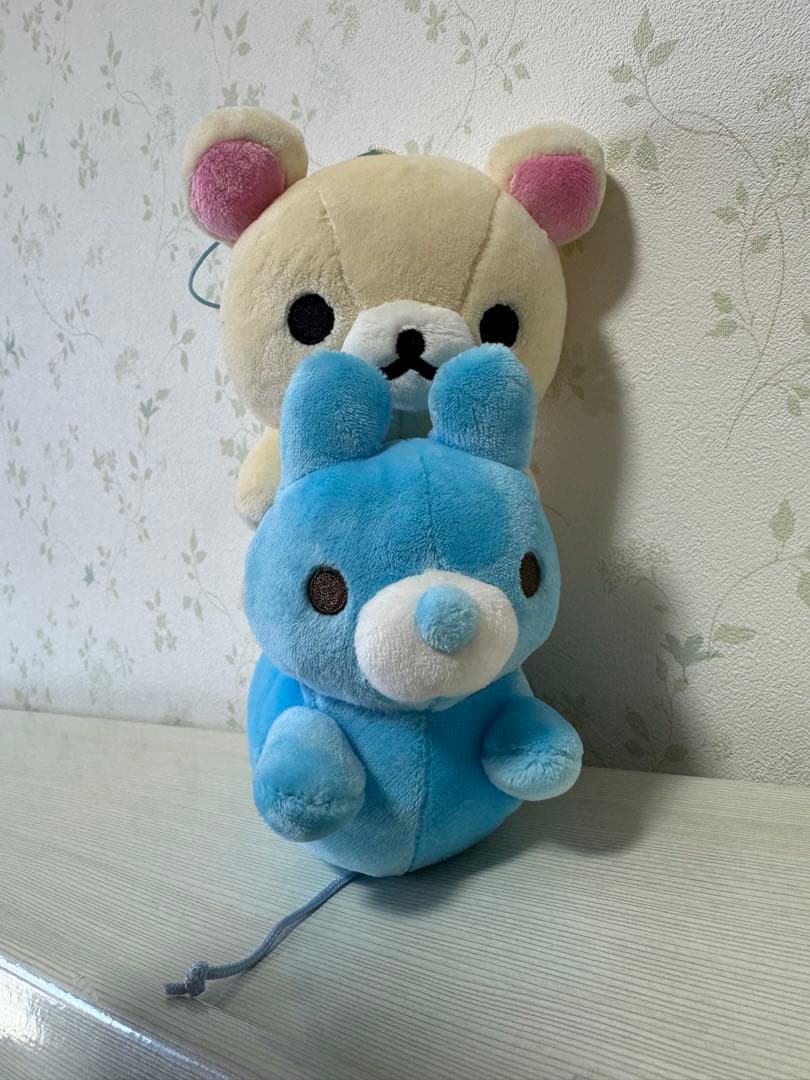コリラックマ　あつめてぬいぐるみ　うさぎの風船　【ピンク・ブルー・イエロー】