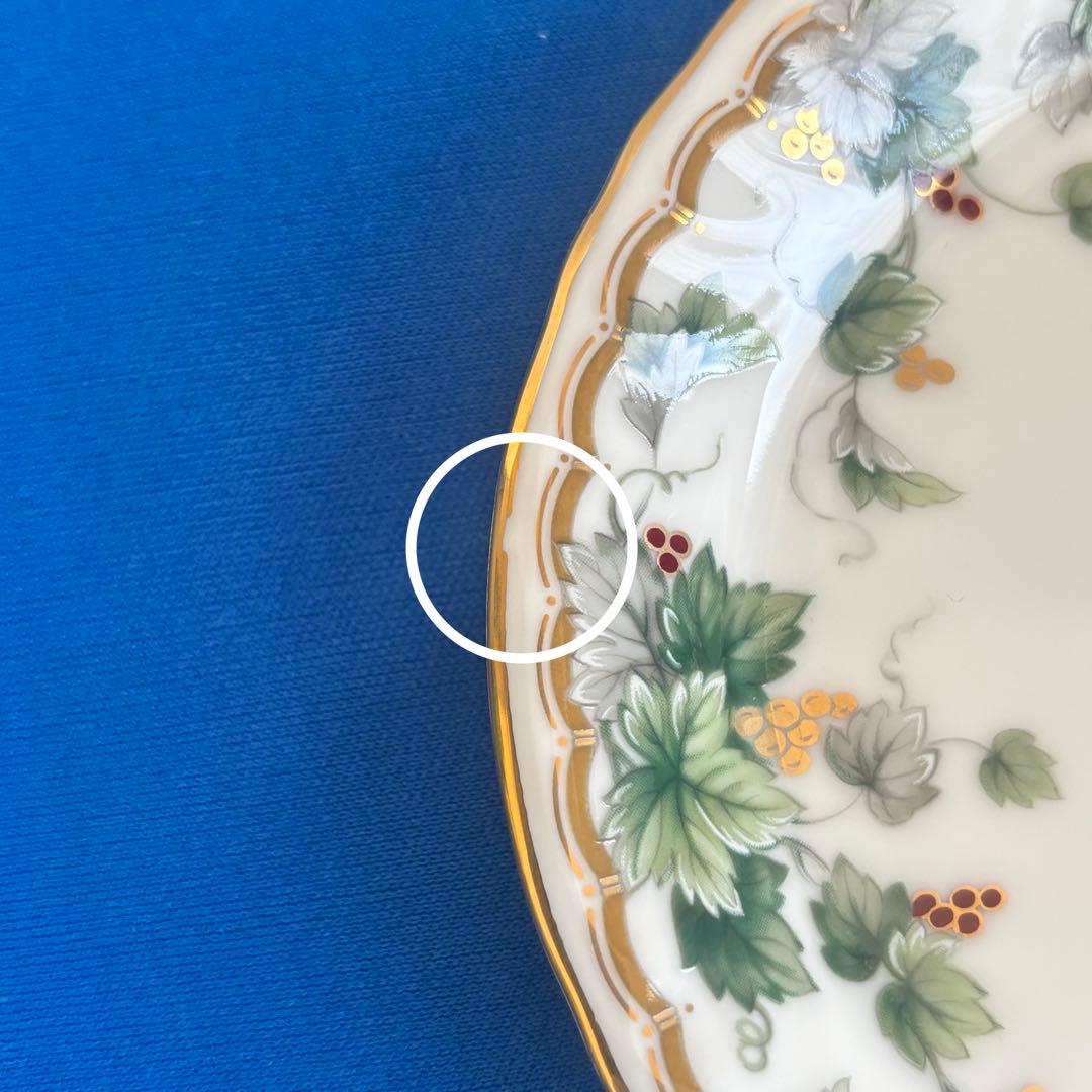 NARUMI パーティー皿セット 箱付き 金縁プレート 来客用 未使用保管 廃盤