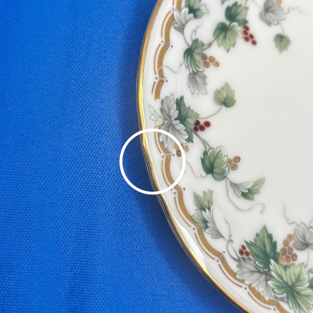 NARUMI パーティー皿セット 箱付き 金縁プレート 来客用 未使用保管 廃盤