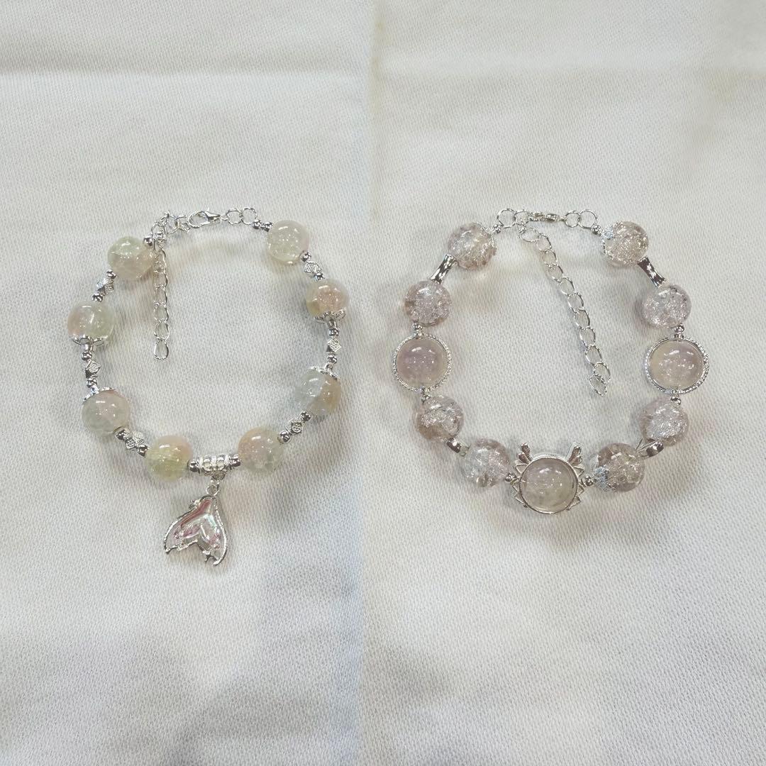 【39点まとめ売り】ガラスビーズ ブレスレット ハンドメイド