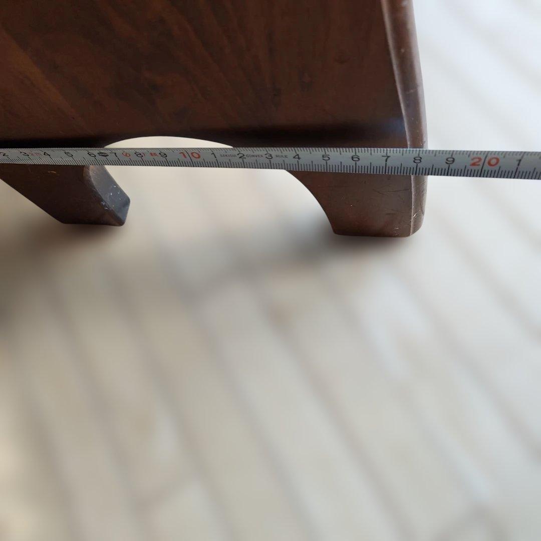 木製 2段マガジンラック アンティーク