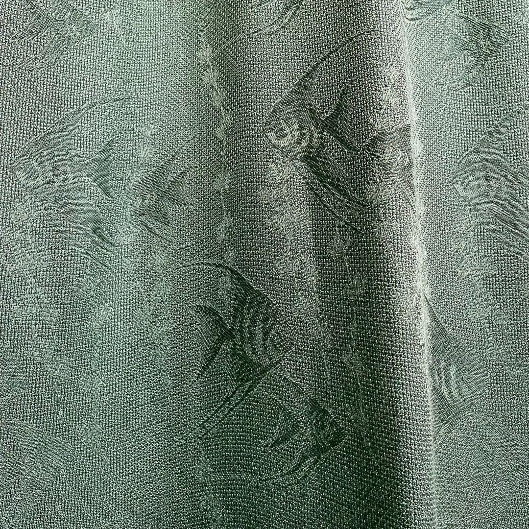 カーテン セット 緑 グリーン インテリア 昭和レトロ