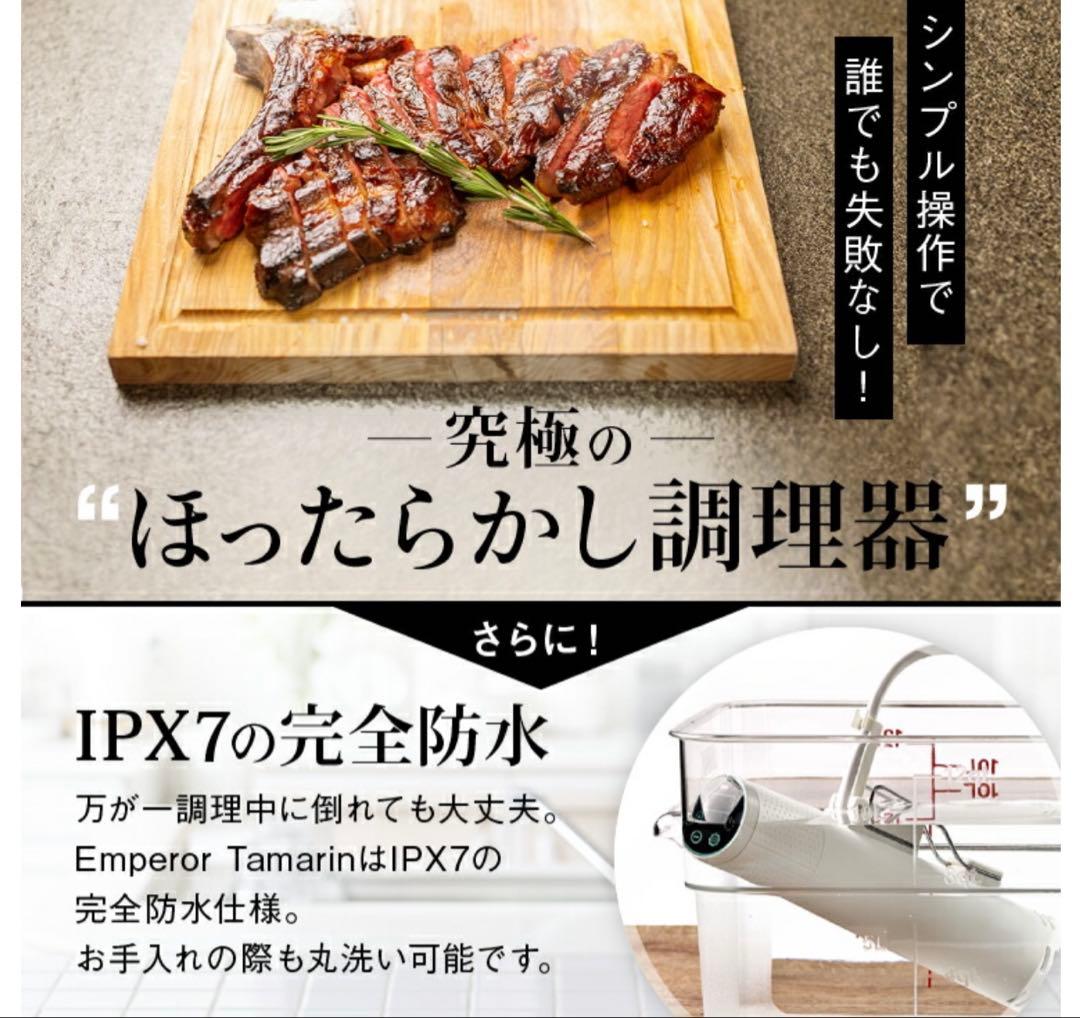 低温調理器　エンペラータマリン　1200W ダイエット　料理　新品　未使用