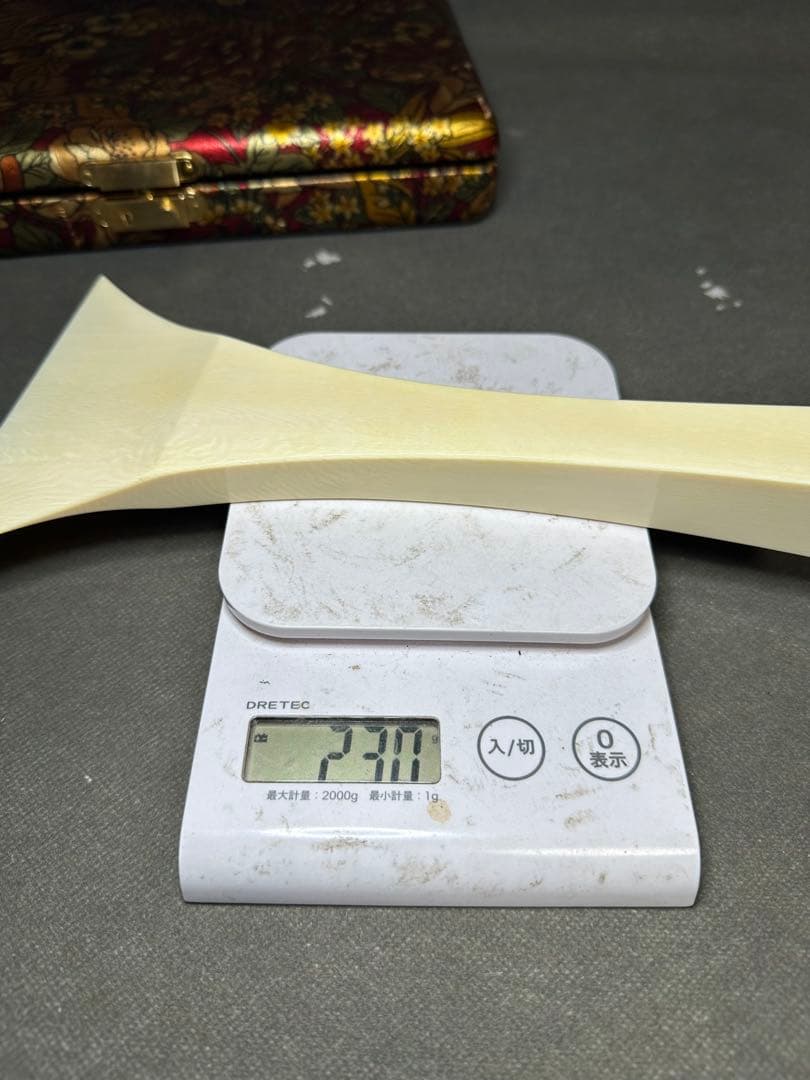 極上　高級　津軽三味線　撥　バチ　天然素材　和楽器　民謡　アンティーク　細密細工