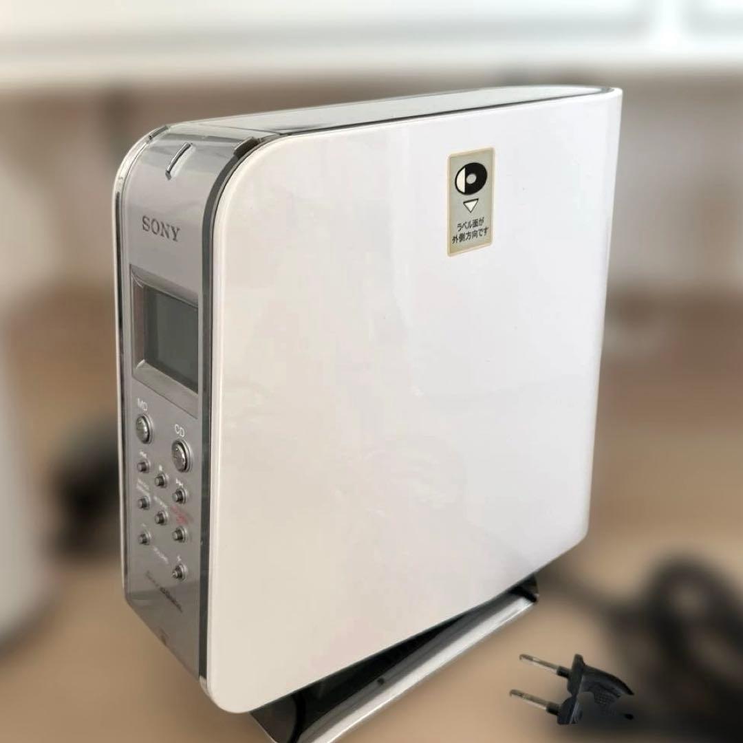 【極美品DE完動品】SONY MD CDミニコンポ LAM-Z05 ホワイト！