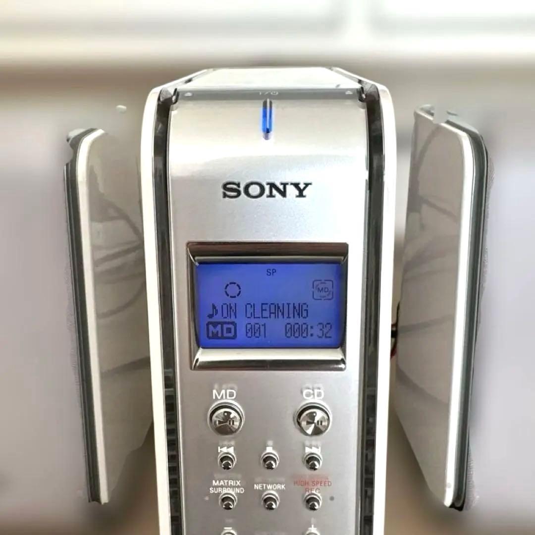 【極美品DE完動品】SONY MD CDミニコンポ LAM-Z05 ホワイト！