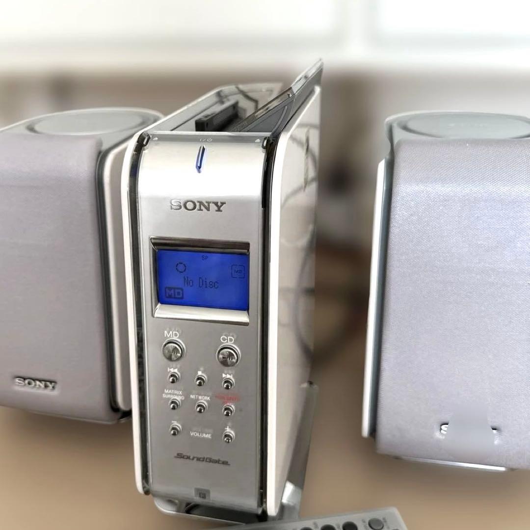 【極美品DE完動品】SONY MD CDミニコンポ LAM-Z05 ホワイト！