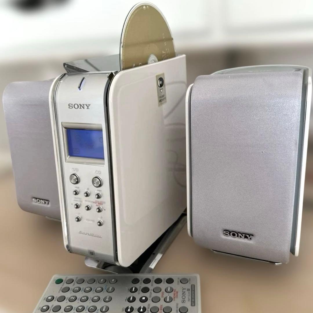 【極美品DE完動品】SONY MD CDミニコンポ LAM-Z05 ホワイト！