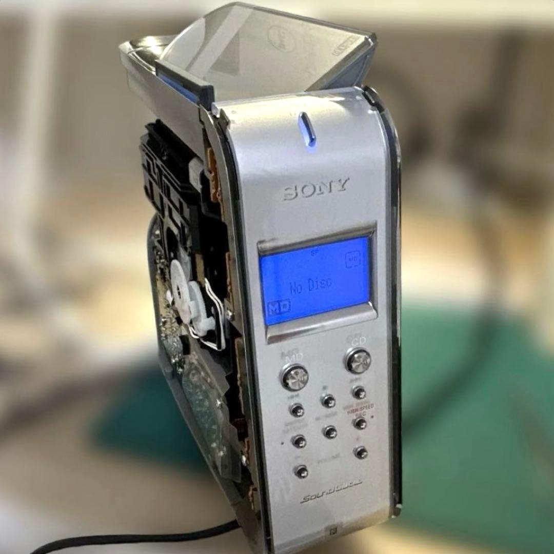 【極美品DE完動品】SONY MD CDミニコンポ LAM-Z05 ホワイト！
