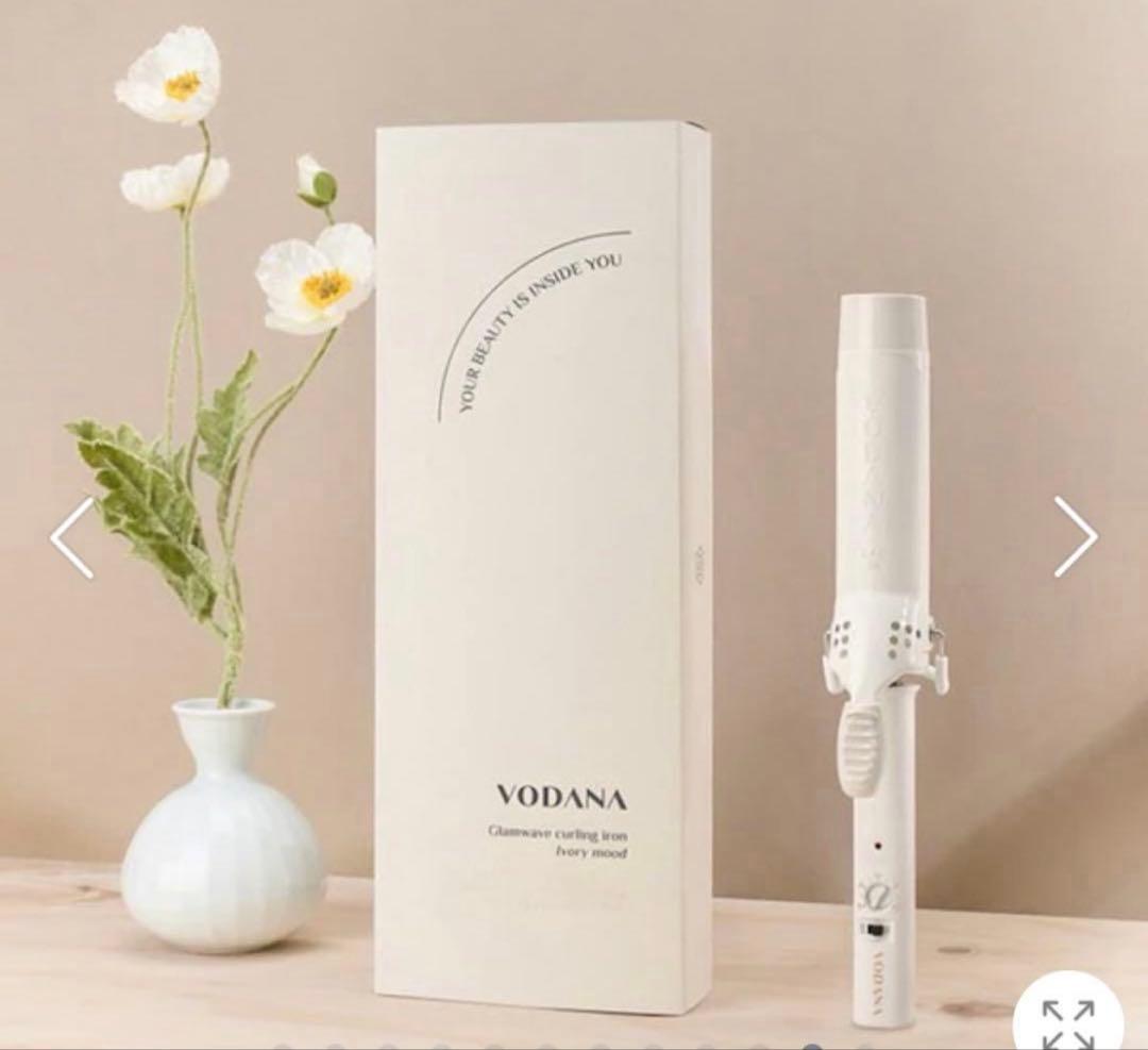 未使用品 VODANA グラムウェーブカーリングアイロン 36mm アイボリー