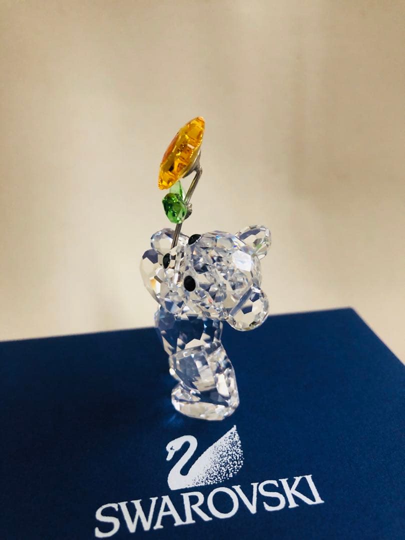 値下げ➡︎【SWAROVSKI】Krisベア+ケーキSET クリスタルオブジェ