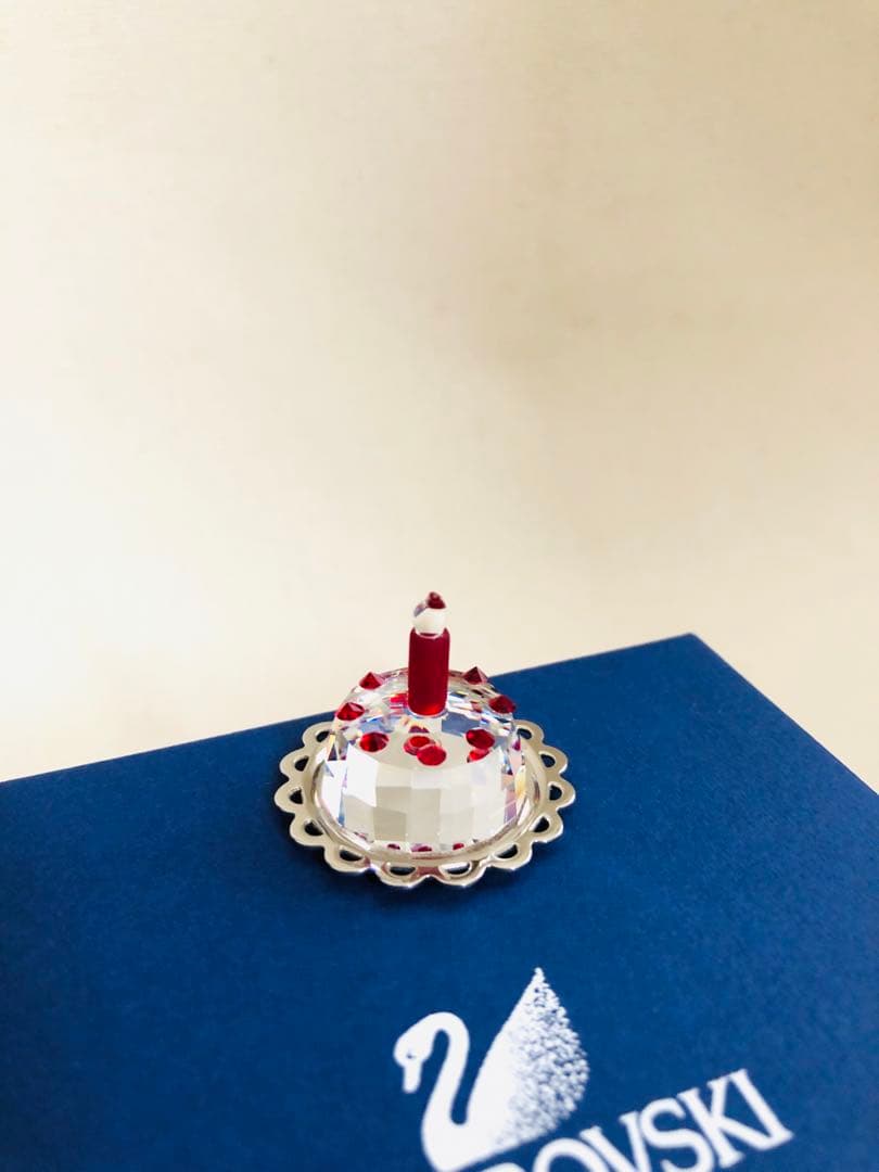 値下げ➡︎【SWAROVSKI】Krisベア+ケーキSET クリスタルオブジェ