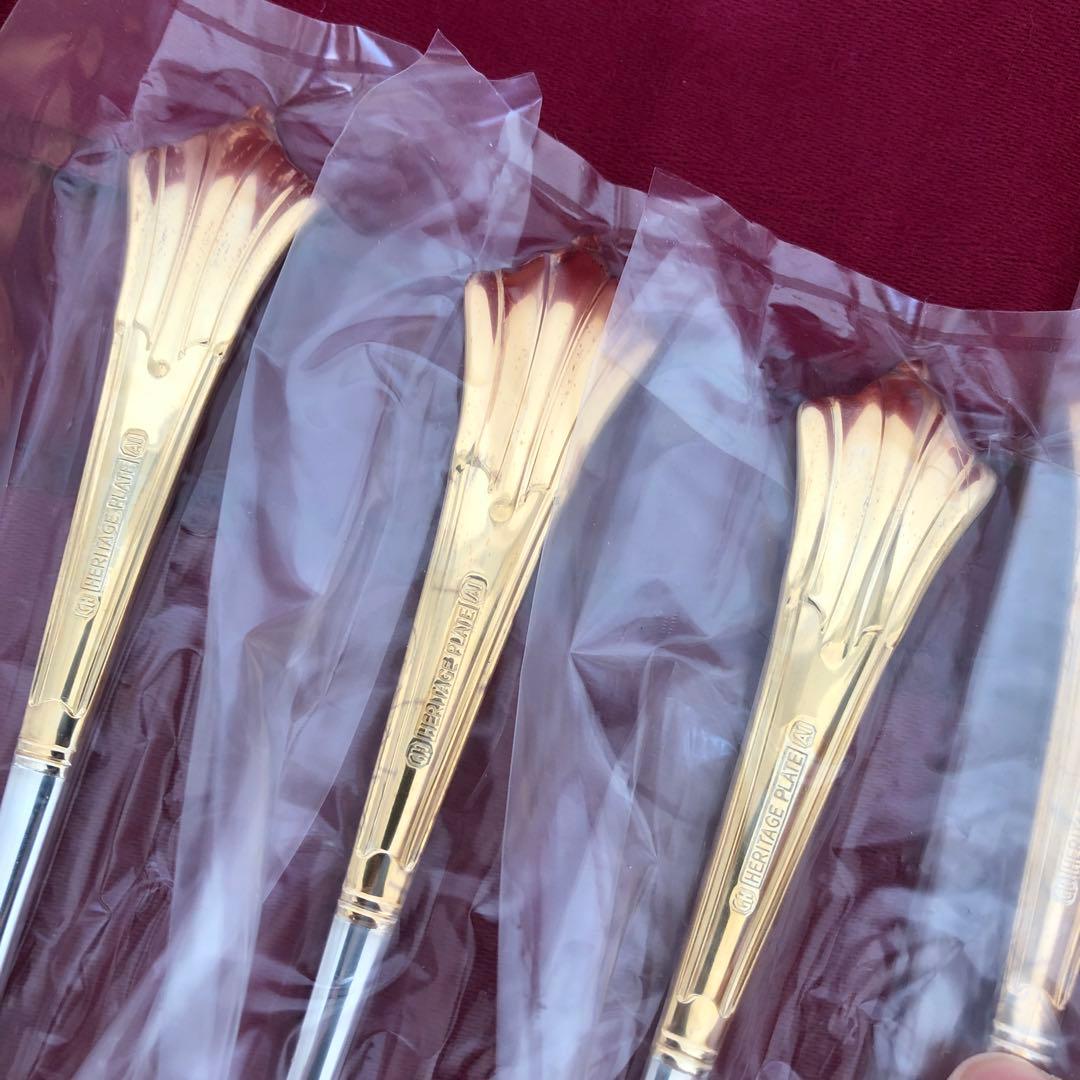 未使用　ジー＆ホルム　ナイフ＆フォーク12本　ヘリテージプレート　最高級　銀仕上