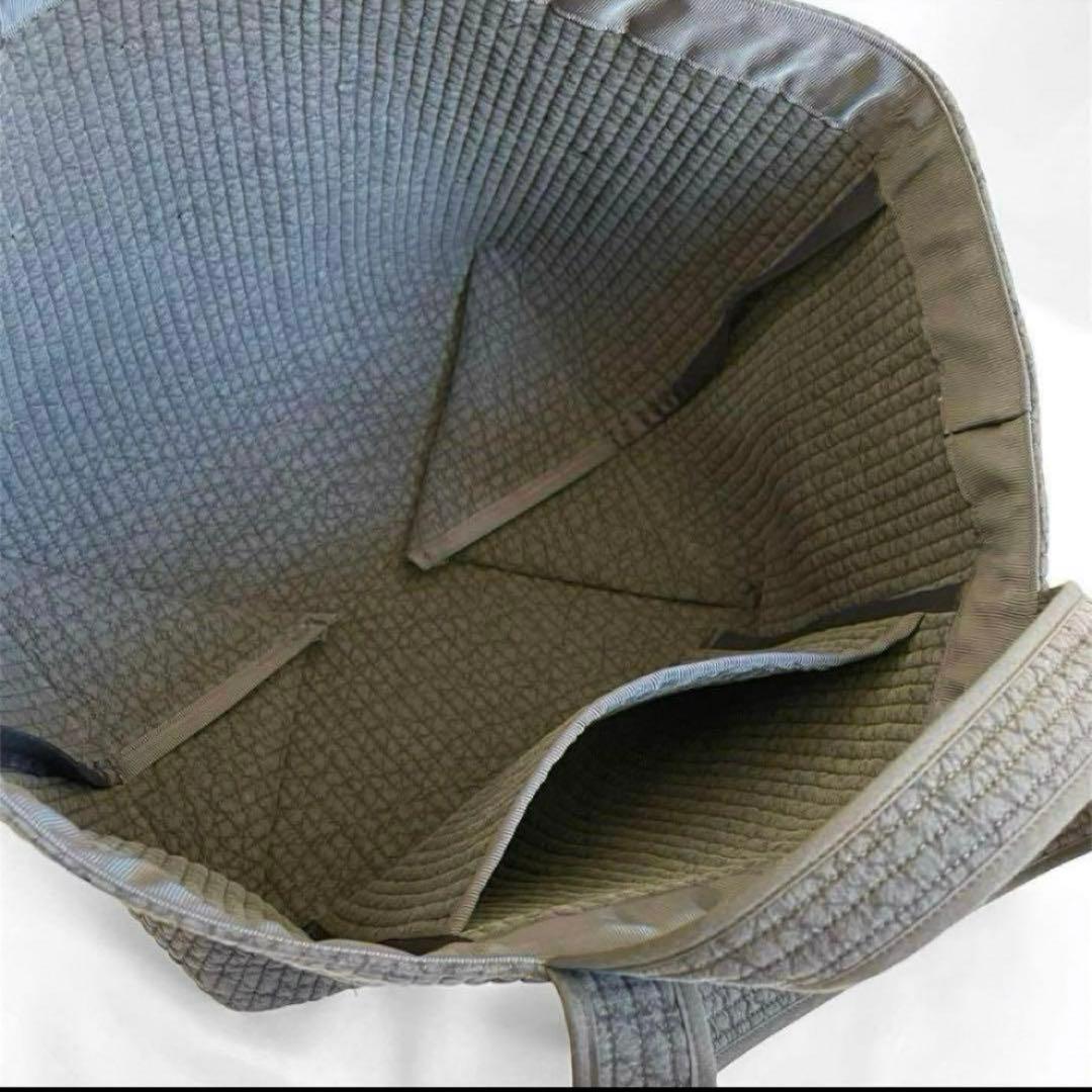 ヌビバッグ⭐︎ガーデン　リボン　ダークグレー　ダブルハンドル底板付♡隠しマグネット