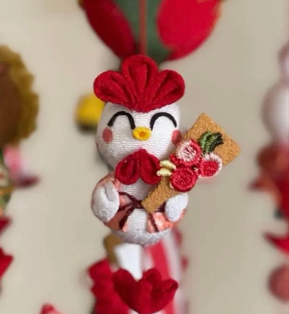 十二支の吊るし雛(木目込みまり　梅)