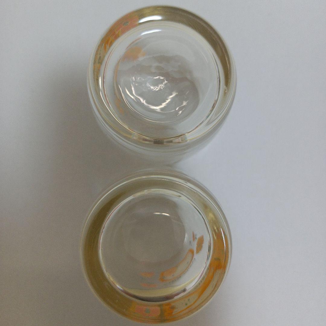 サンリオ　ハローキティ　平成レトロ　コップ グラス　カオハナ　花柄　黄色