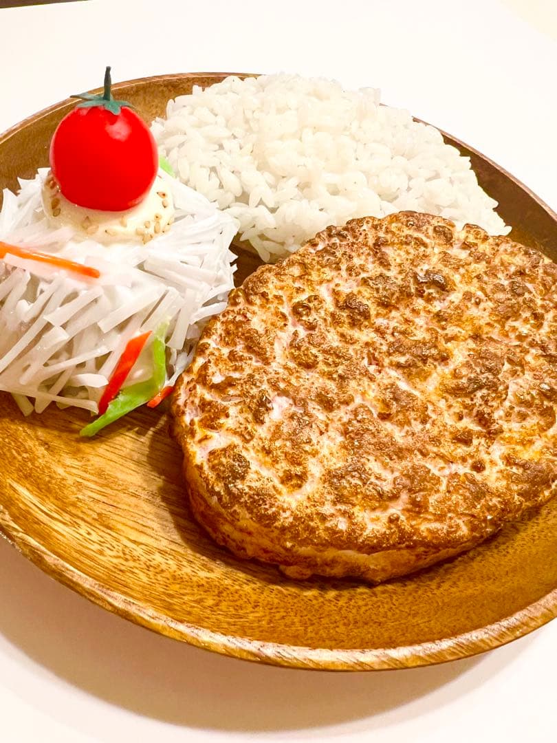 食品サンプル　レギュラーバーグディッシュM びっくりドンキー