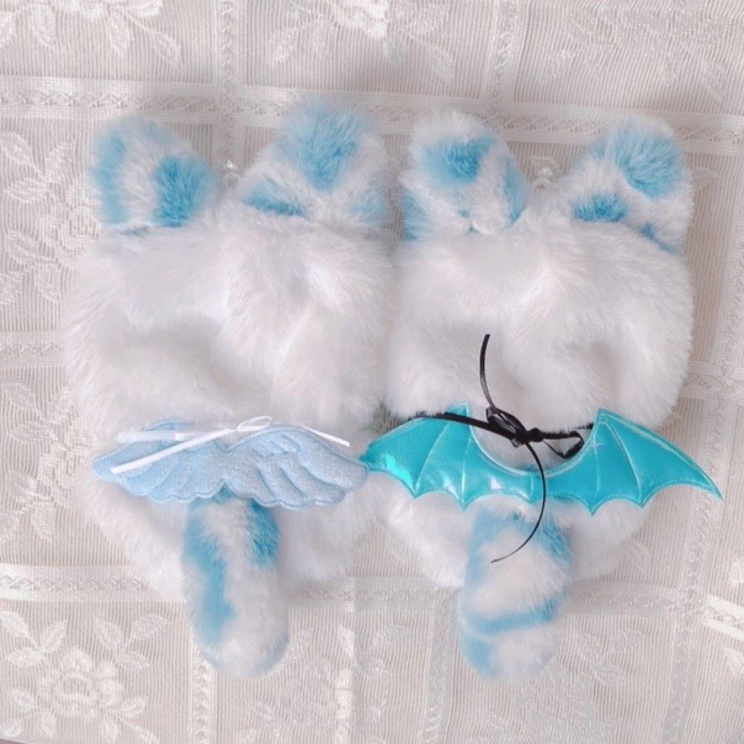 b138 ぬい服 12cm ちびぐるみ 着ぐるみ 悪魔と天使 水豹 猫セット