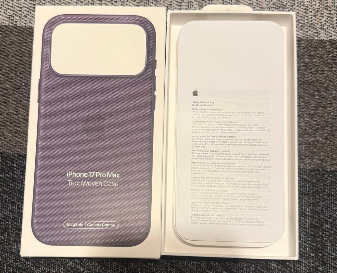iPhone 17 Pro Max テックウーブンケース パープル