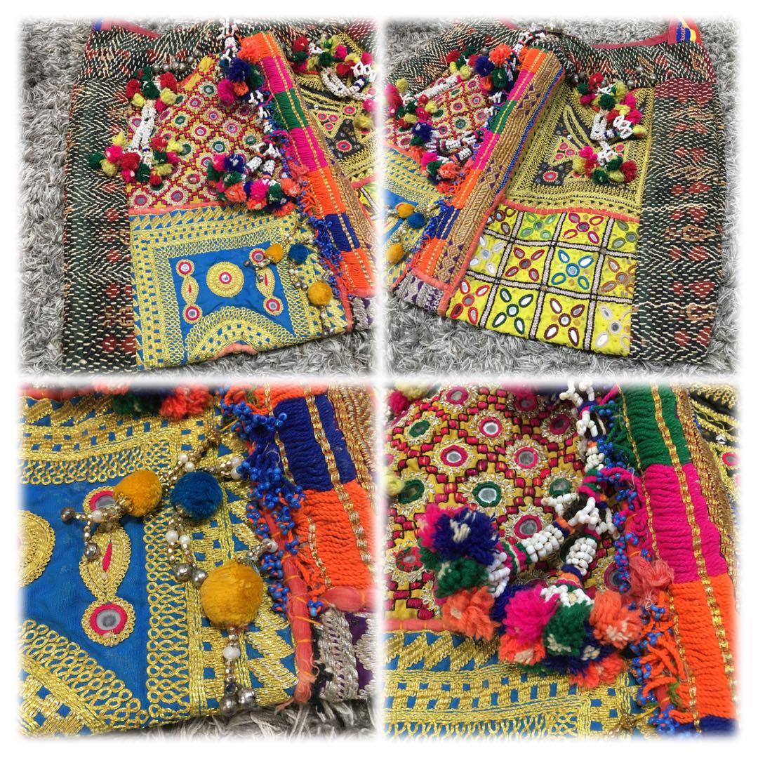 ne quittez pas ♫ 刺繍ショルダーバッグ 1点物 ヌキテパ