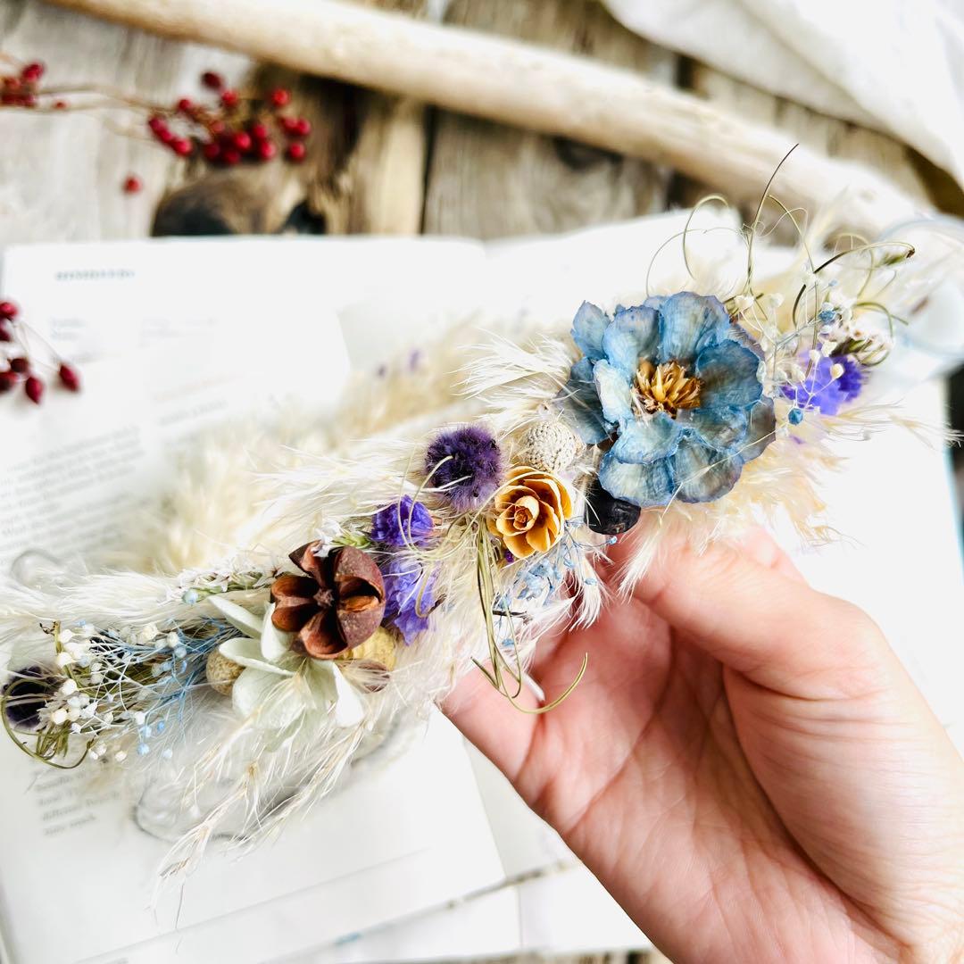 花かんむり　花冠　ハーフバースデー　誕生日　結婚式　ベビークラウン　髪飾り