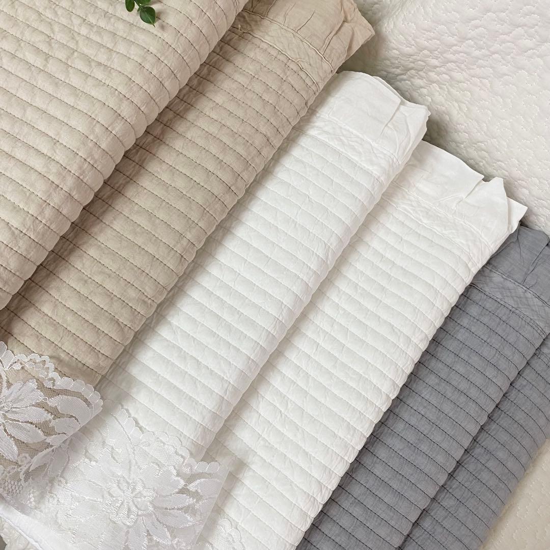 韓国イブル✨ベビー　オーガニックフリルイブルグレー　ソファーカバー165×210