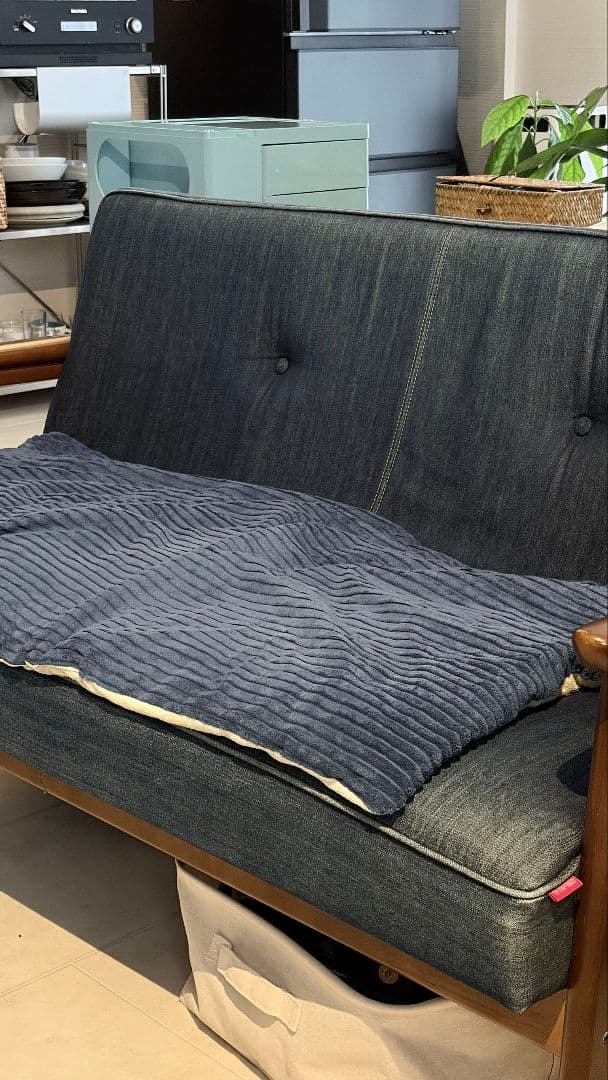 【値交渉可/世界に100台】カリモク60 × カイハラ コラボ デニム2シーター