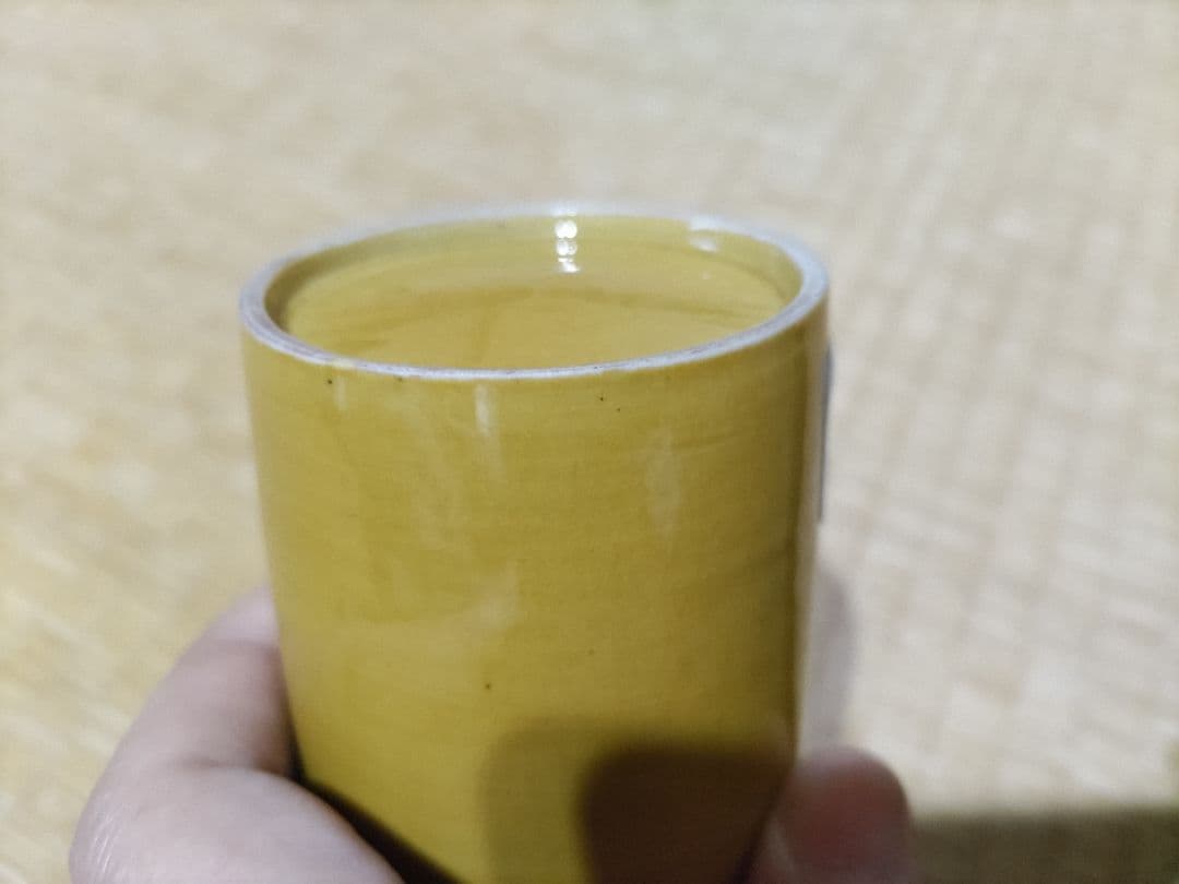 民平焼　黄交趾　徳利　酒器 / 珉平焼・淡路焼・黄釉