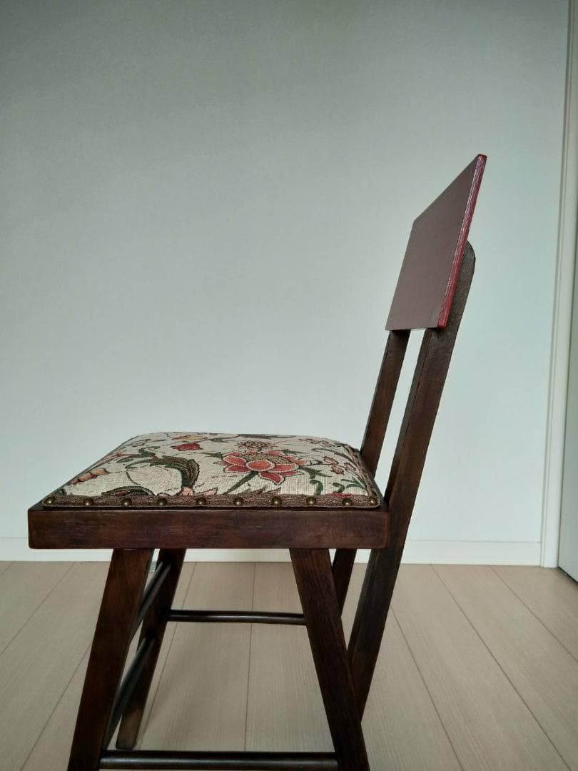 【張替え未使用品】昭和ヴィンテージ椅子リメイク品