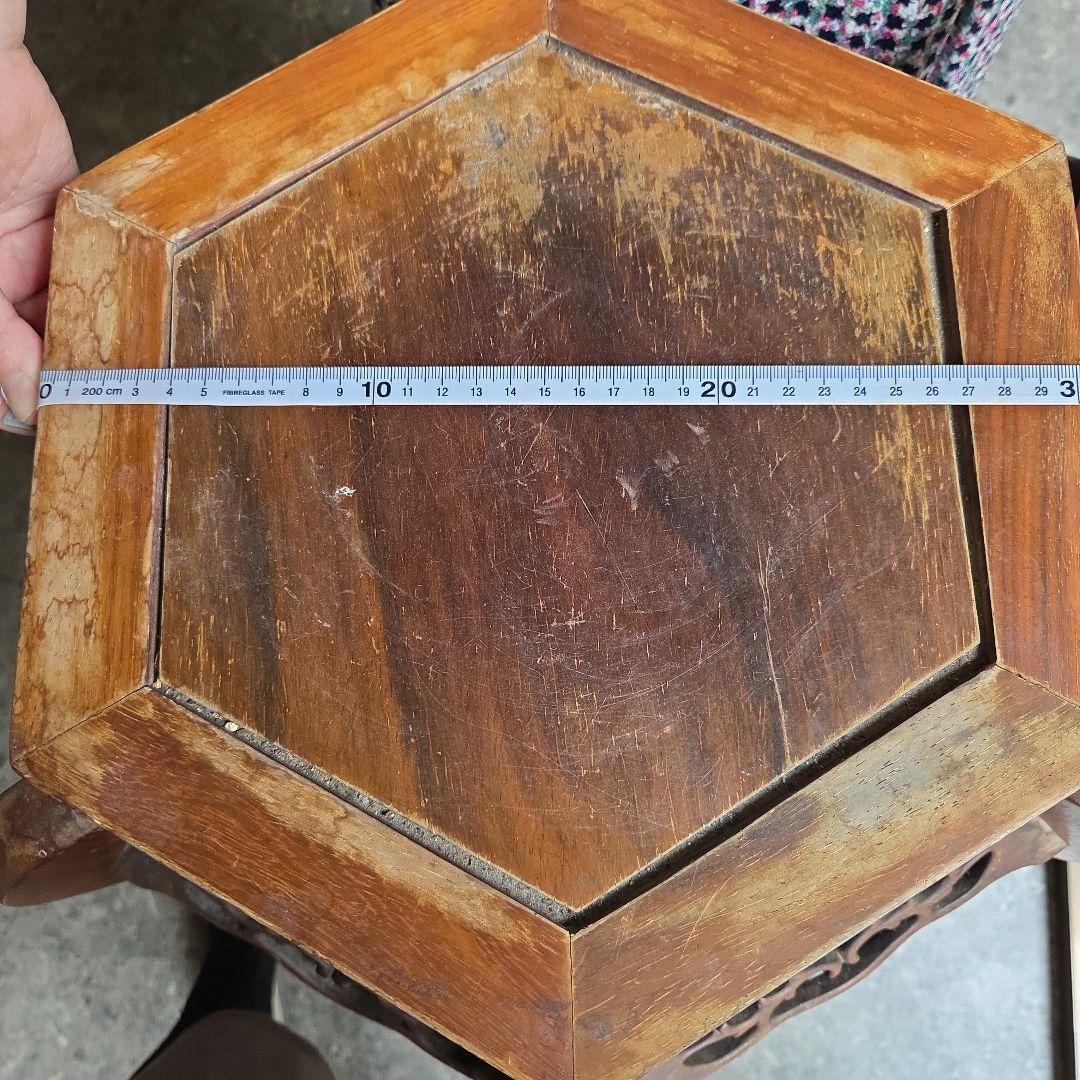 花台 高め花台 花瓶スタンド 木製 アンティーク 骨董品