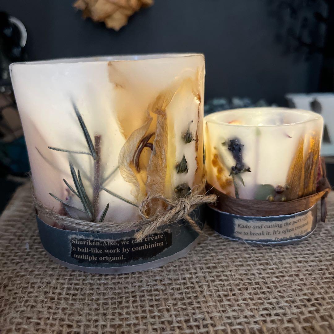 ㉚Fashionableボタニカルキャンドルホルダーset Ⅰ