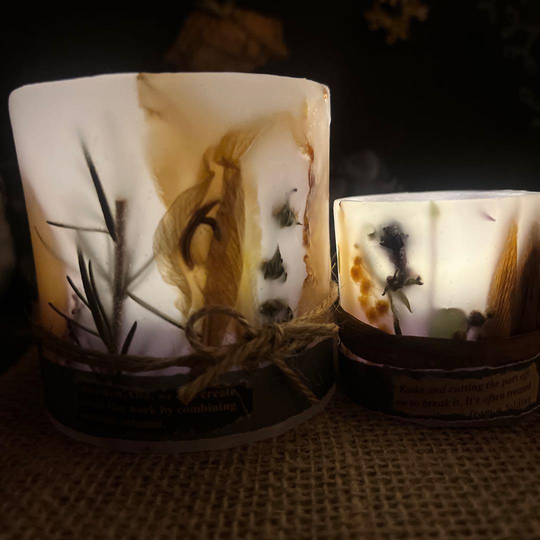 ㉚Fashionableボタニカルキャンドルホルダーset Ⅰ