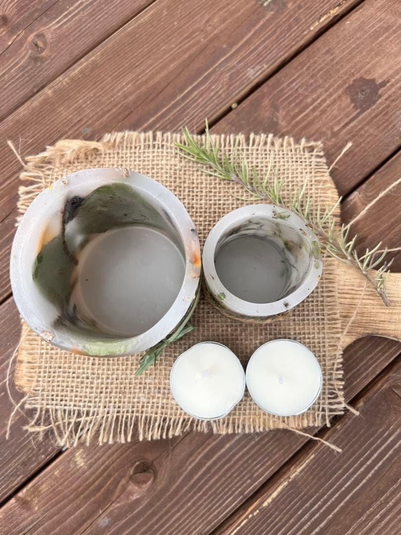 ㉚Fashionableボタニカルキャンドルホルダーset Ⅰ