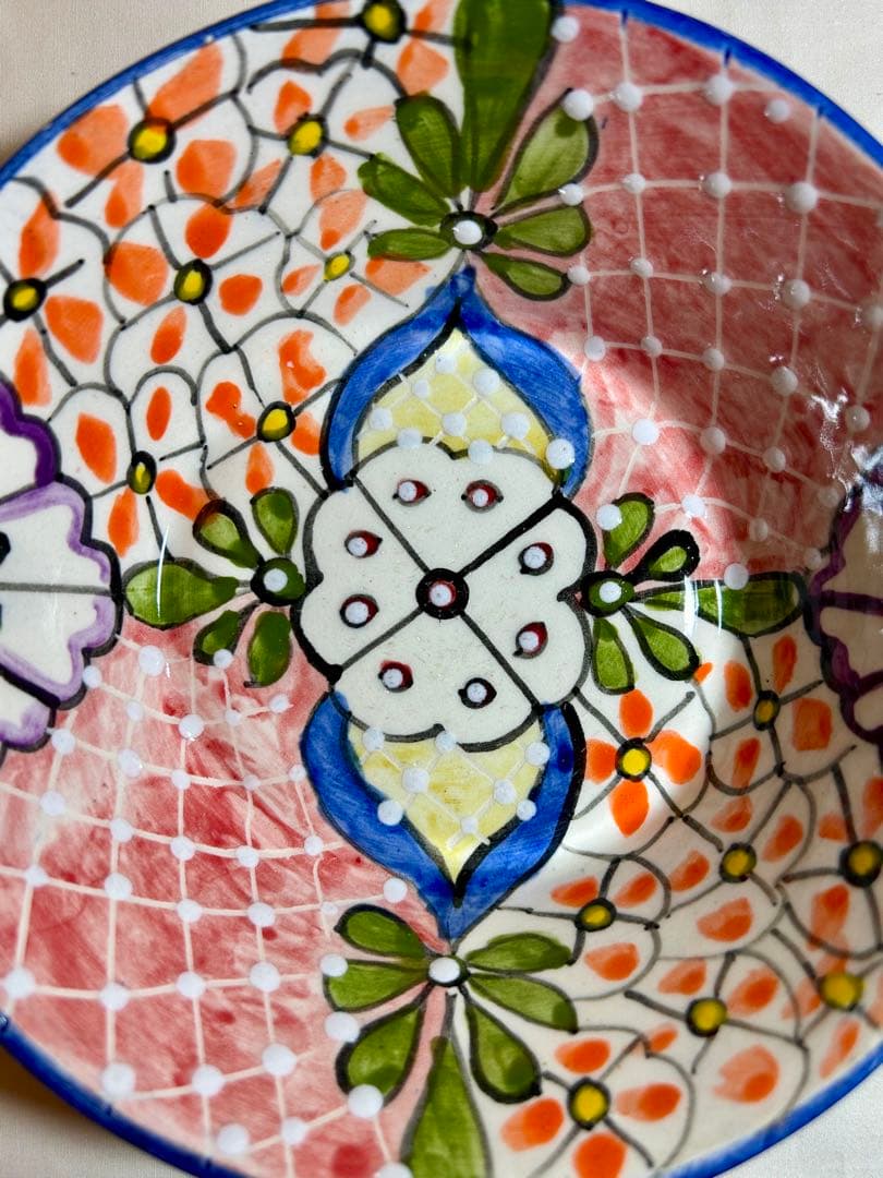 メキシコ　タラベラ焼き　サラダボウル　大3