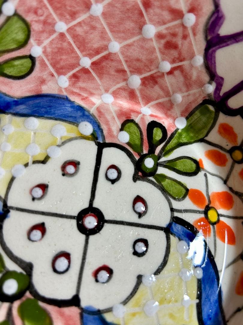 メキシコ　タラベラ焼き　サラダボウル　大3