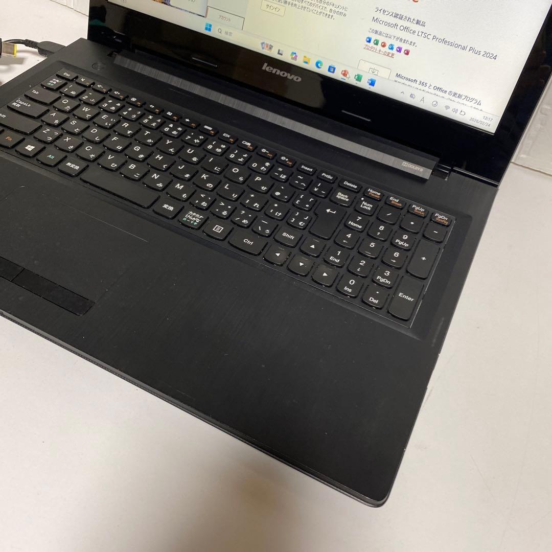 Windows11 オフィス2024年　メモリ8GB SSD レノボノートPC