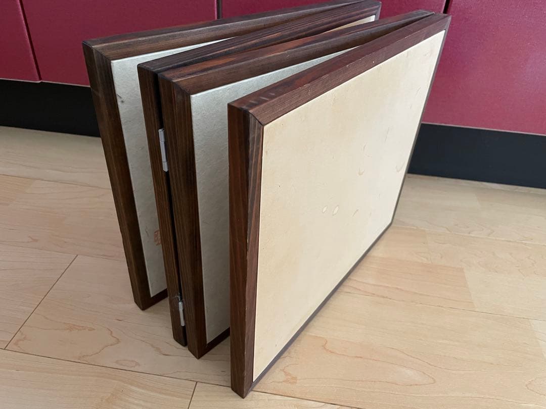 アンティーク風お遍路さん　　屏風