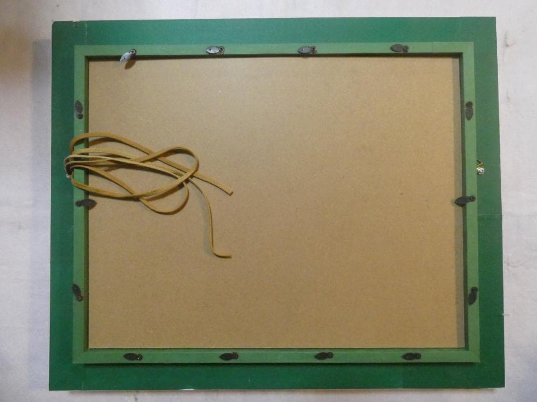 油絵　人物 額付き　藤井勉　 F6 【　野菊　】手描き