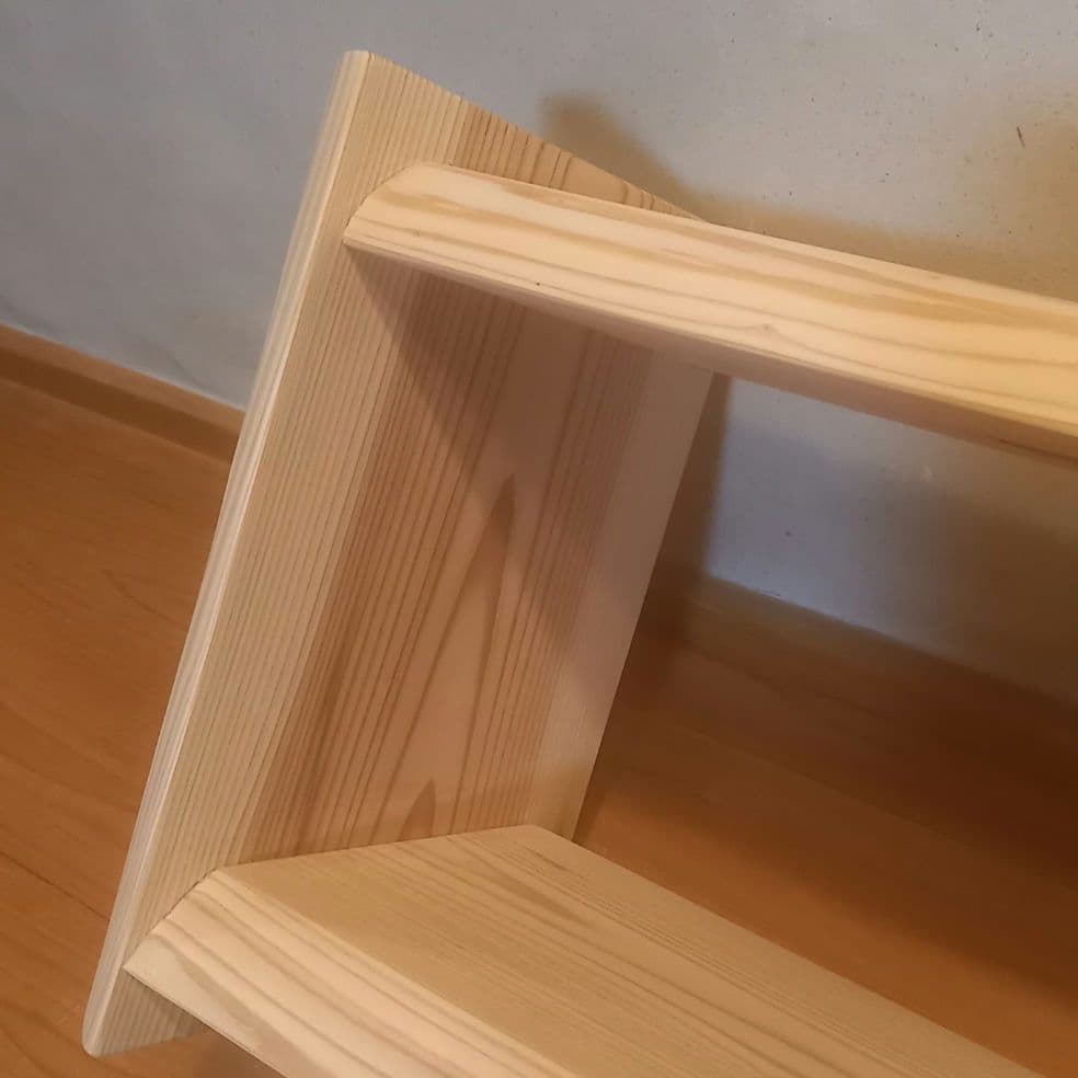 一点物　国産杉　上下反転ツーウェイラック