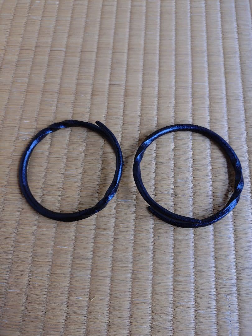 [木村一無作]筒釜唐松紋風炉釜銀滴(美品)