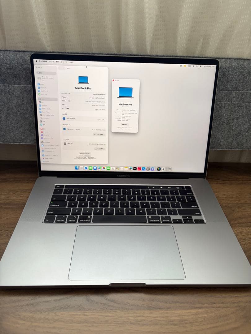 MacBook本体 MacBook Pro 2019 16inch i7 16Gb 512Gb