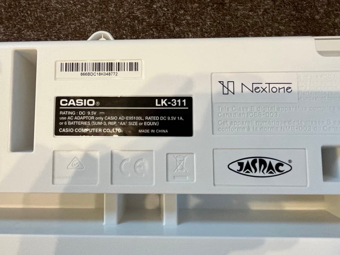 CASIO LK-311 電子キーボード 61鍵