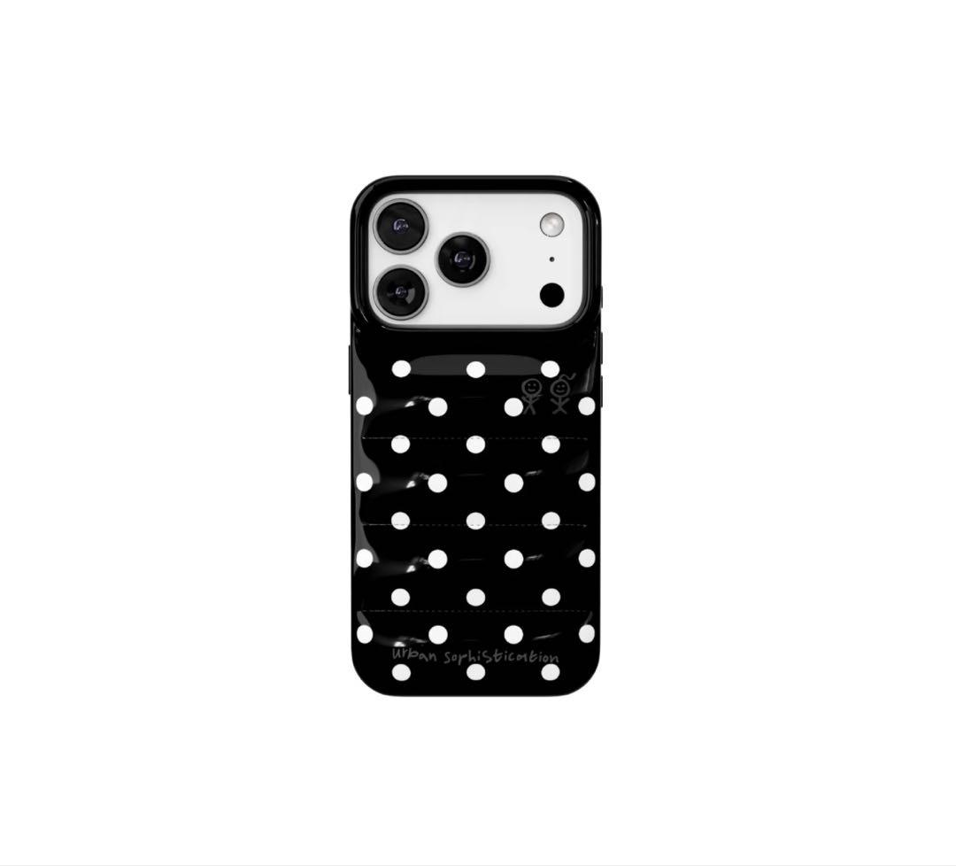 Urban Sophistication iPhone17proケース ドット黒