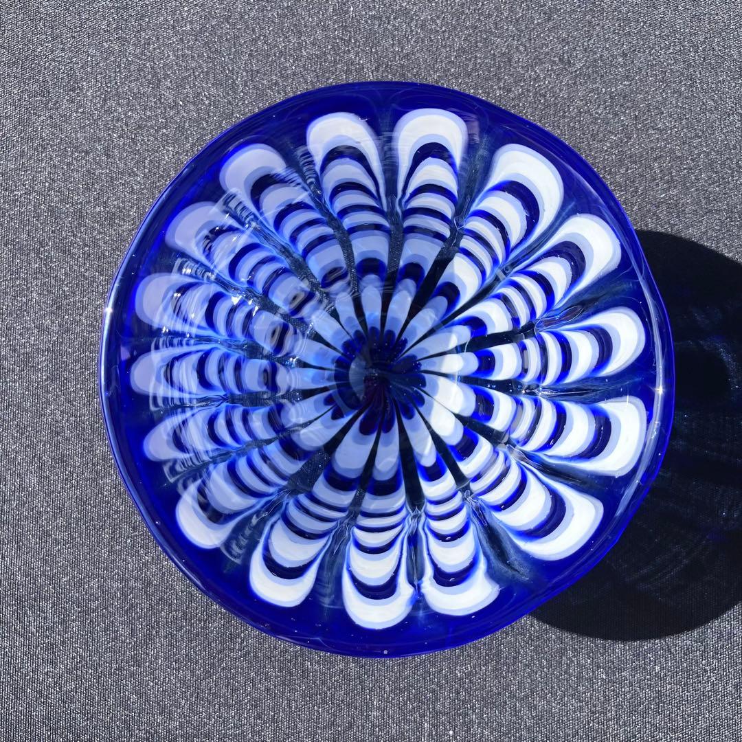XODAS ボウル Bowl ボロシリケイトガラス Raked Cobalt W